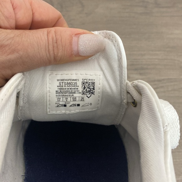 Sperry White Casual Sneakers - Lace up - US 8.5 - Picture 6 of 7